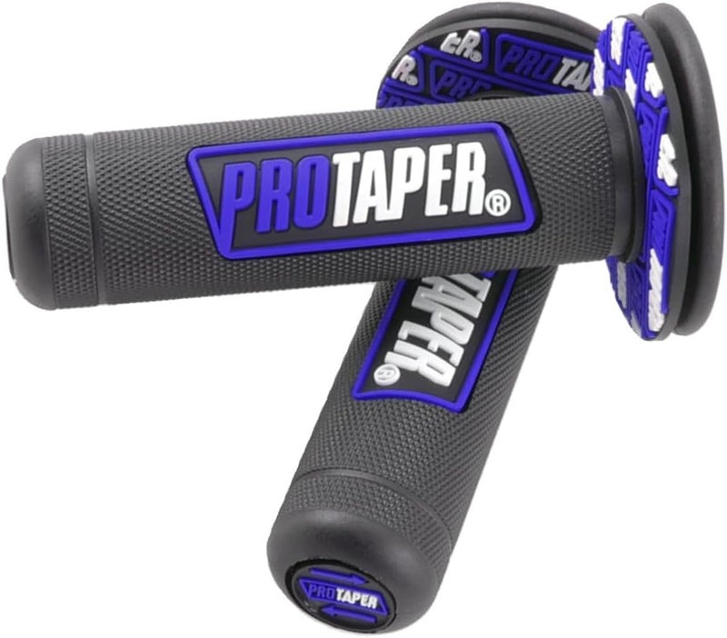 POCRRMCB '7/8'' Motorcross Handle Grips Dirt Bike 22mm 24mm Truster Grips Motorcycle Ergonomic Bar End Non Slip Grip Gel Gep Scooter Cruiser Racing Mountain' - Image 1